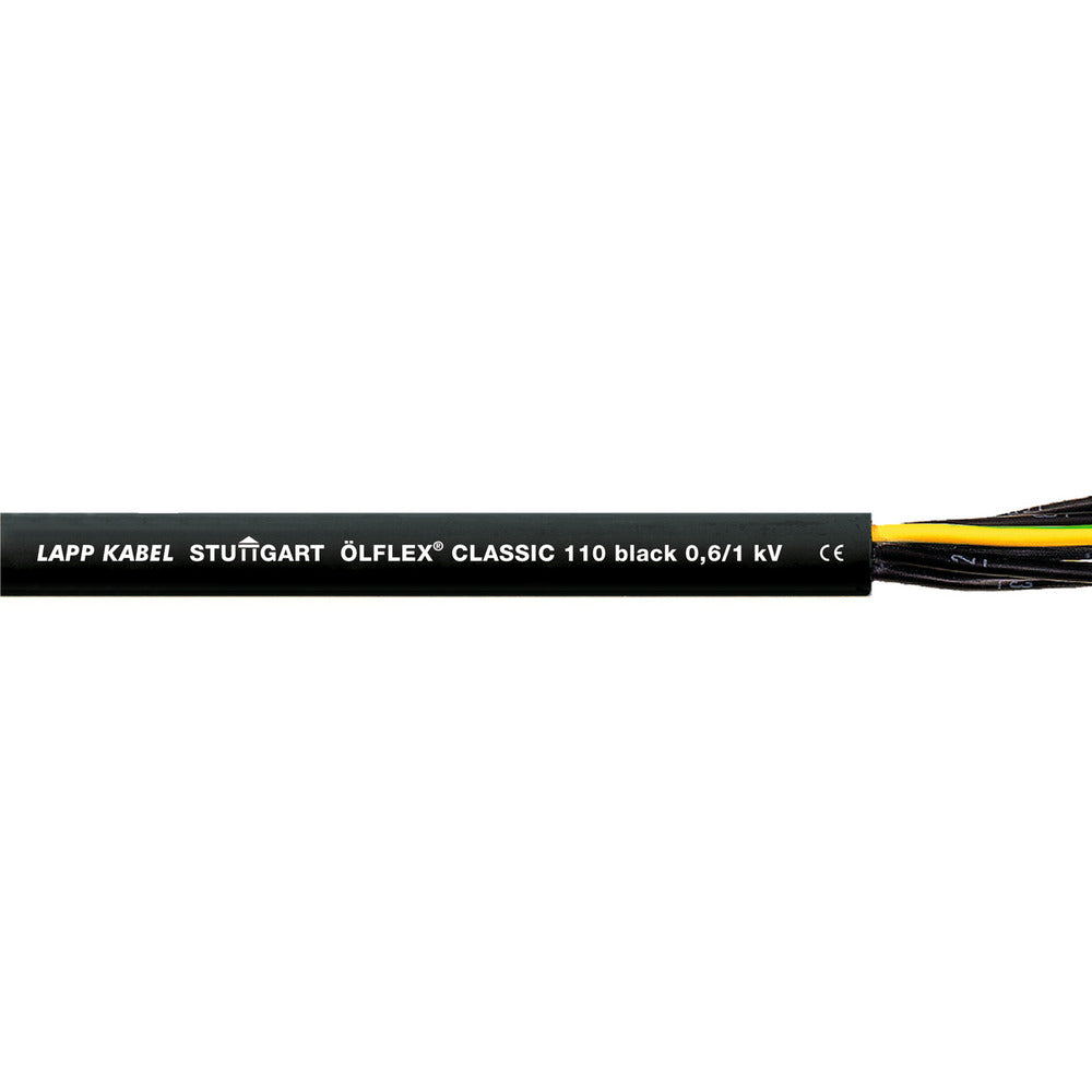 Lapp Olflex Classic 110 Black 7G0.75 Control Cable - 1120241 [20 Meters]