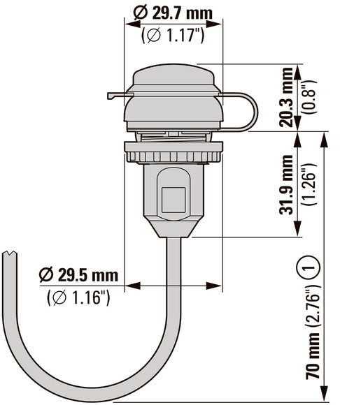 USB 3.0 Type A Bulkhead Interface Cable 1.5M - 147543