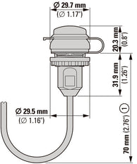 USB 3.0 Type A Bulkhead Interface Cable 1.5M - 147543