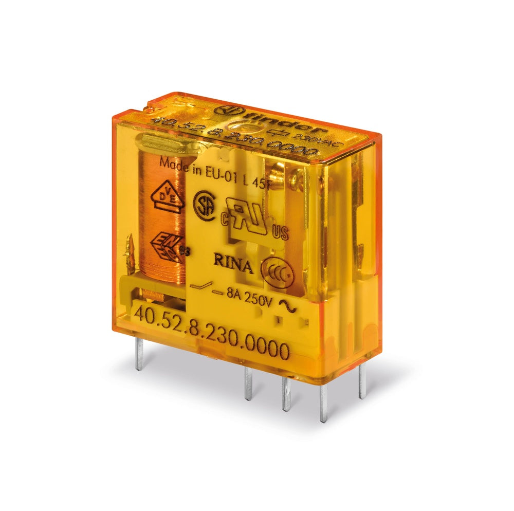 Finder 40.52 PCB Relay 12VAC 2CO 8A AgNi - 40.52.8.012.0000
