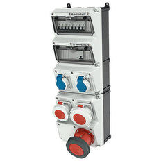 Mennekes Amaxx 5-Module IP67 Industrial Socket Combination - 950032