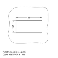 Wago 770-703 Snap In Socket 3 Pole Black - 770-703 [2 Pieces]