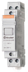 Finder 20A Installation Relay 24VAC NO NC DIN Rail Mount - 22.23.8.024.4000