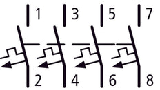 Eaton AZ-4-C125 4-Pole MCB Circuit Breaker 125A - 211812