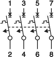 Eaton FAZ-C16/4 4-Pole MCB Circuit Breaker 16A - 279061