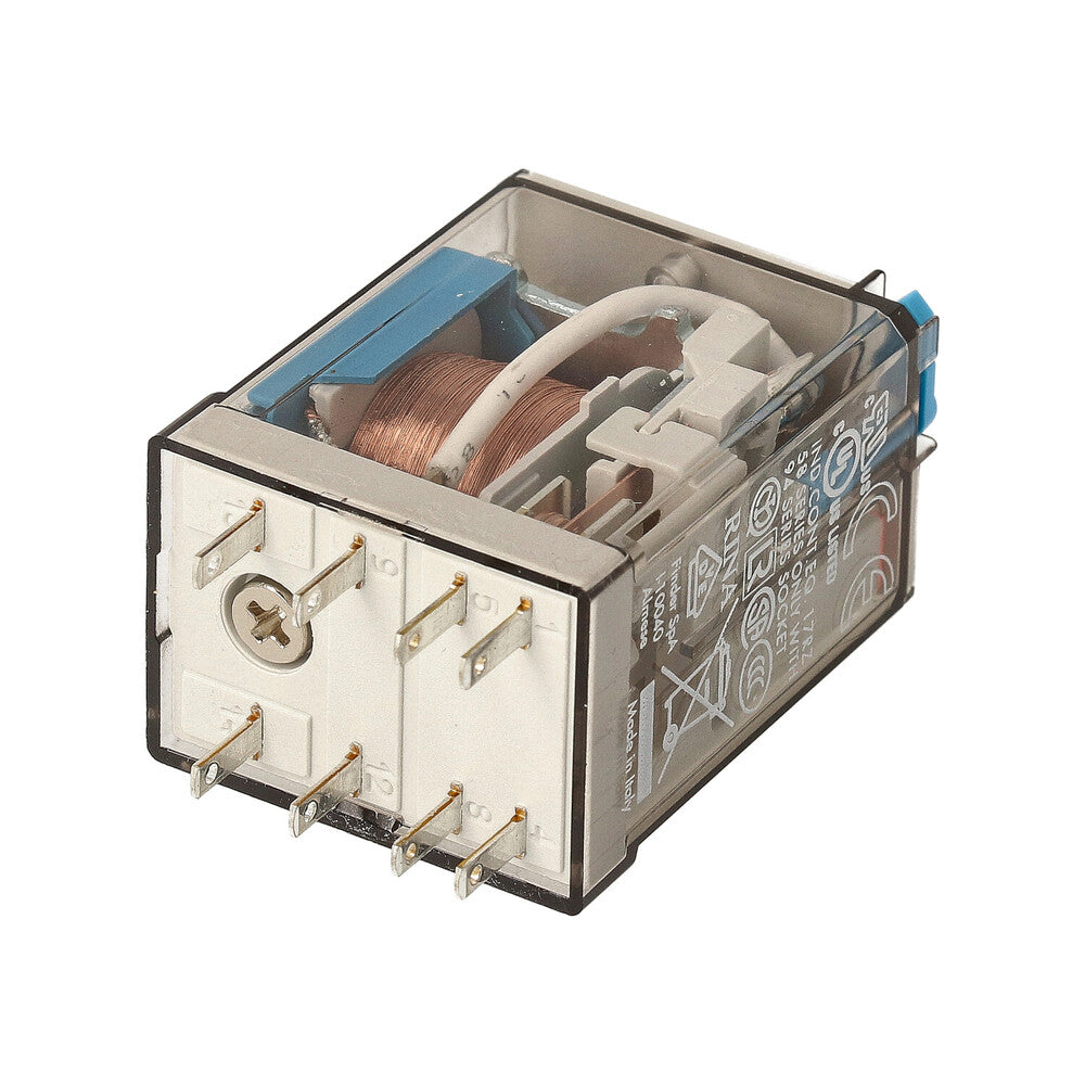 Finder 55.32 Industrial Relay 2CO 10A 12VDC With Test Button - 55.32.9.012.0040