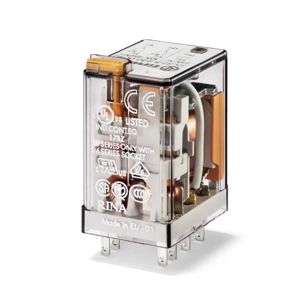 Industrial Miniature Relay 2CO 10A 24VDC With LED - 55.32.9.024.0094