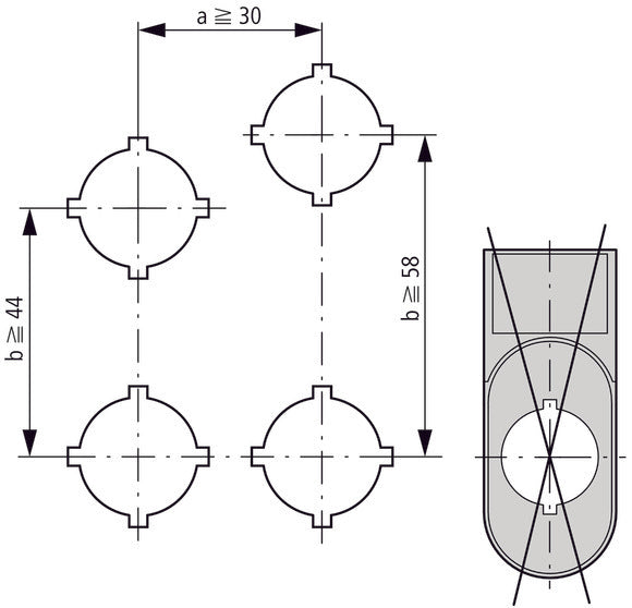 RMQ Titan Double Pushbutton Legend Holder 30x75mm - 216394 [10 Pieces]