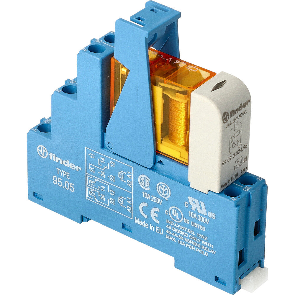 Finder 48.52 Interface Relay Module 2CO 8A 24VAC - 48.52.8.024.0060