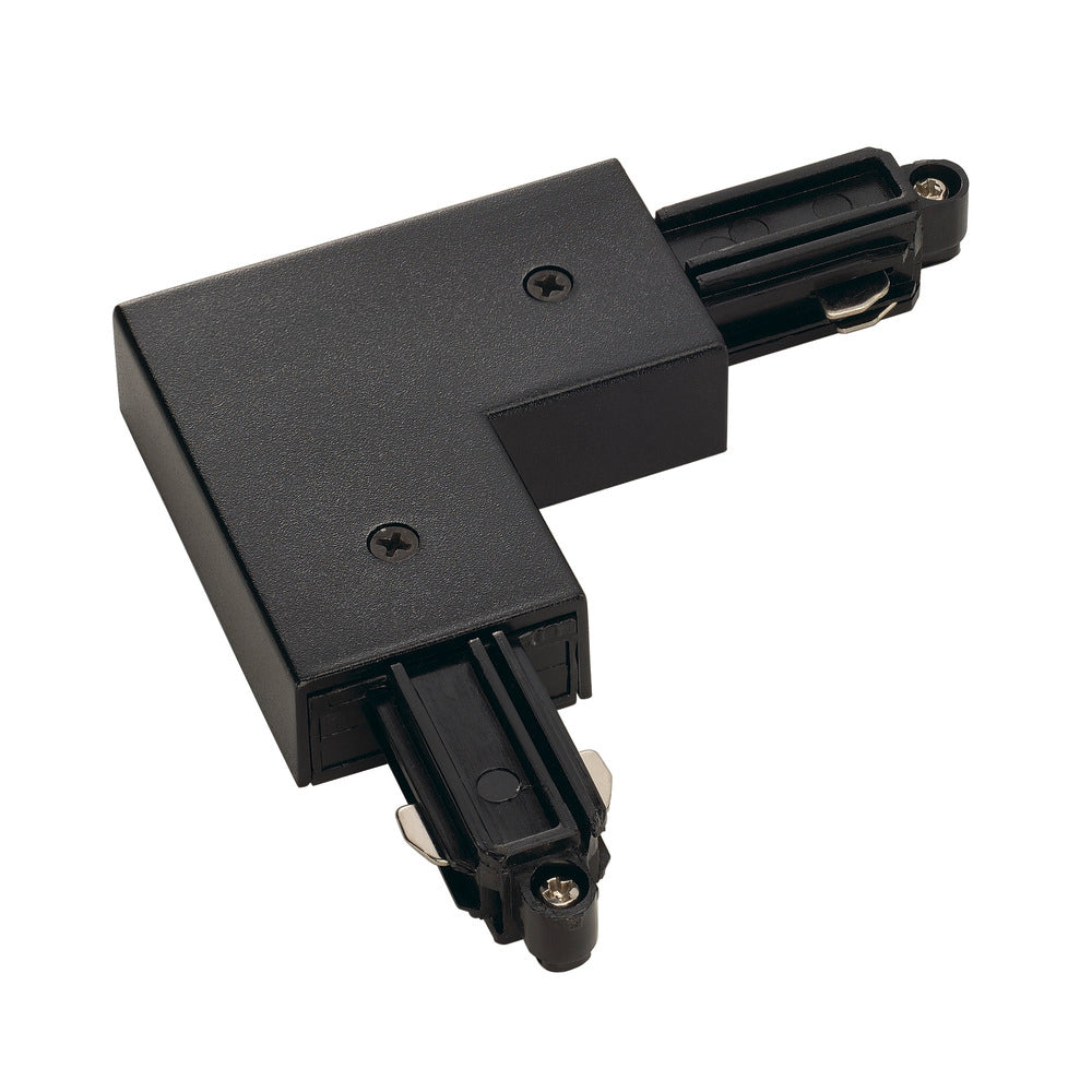 SLV 1-Circuit Track Corner Connector Black Surface Mount - 143060