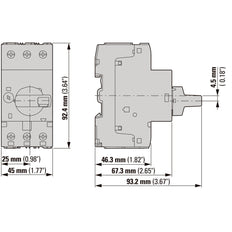 Eaton PKZM0 Motor Protection Circuit Breaker 4-6.3A - 072738