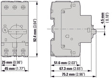 Eaton PKZM0 Motor Protection Circuit Breaker 0.1-0.16A - 072730
