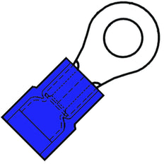 M4 Insulated Ring Terminal 1.5-2.5mm² Nylon SuperPidg - 156445 [100 Pieces]