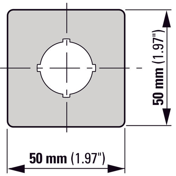 Eaton M22 Emergency Stop Label Yellow Square 50x50mm - 121373