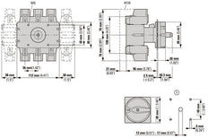 P5 160A Emergency Main Switch 3P+N Flush Mount - 280924