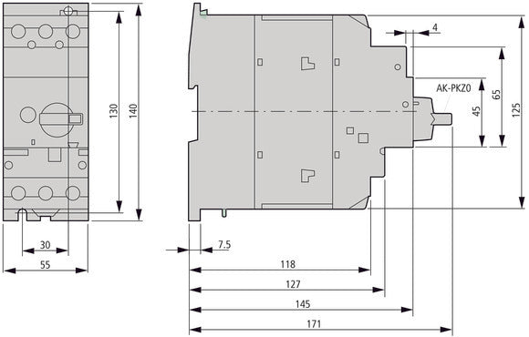 Eaton PKZM4-50 Motor Protection Circuit Breaker 40-50A - 222355