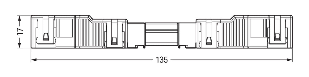 WAGO 5 Pole Female Socket With Strain Relief - 770-105