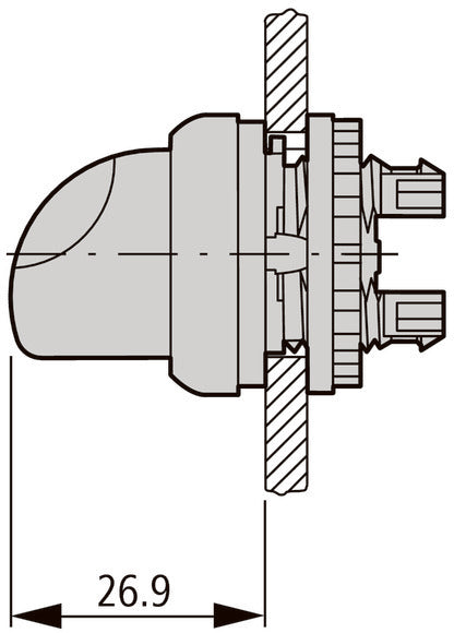 RMQ Titan 3 Position Illuminated Selector Switch Red - 216835