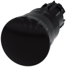 Siemens SIRIUS ACT 40mm Black Mushroom Pushbutton - 3SU10001HB100AA0