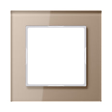 Jung Glass Cover Frame Single Champagne - AC581GLCH