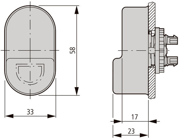 Eaton M22-T-DD Double Actuator Protection Membrane - 216396