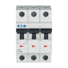 Eaton 3 Pole MCB Circuit Breaker 2A B Curve 15kA - 278835