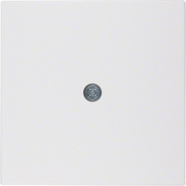 Berker S1 B3 B7 Cable Outlet Center Plate Polar White Matt - 10191909 [2 Pieces]