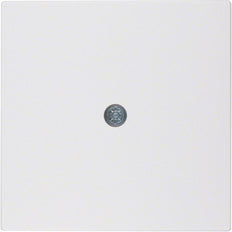 Berker S1 B3 B7 Cable Outlet Center Plate Polar White Matt - 10191909 [2 Pieces]