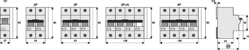 Eaton 100A Single Pole MCB C-Characteristic 20kA - 211804