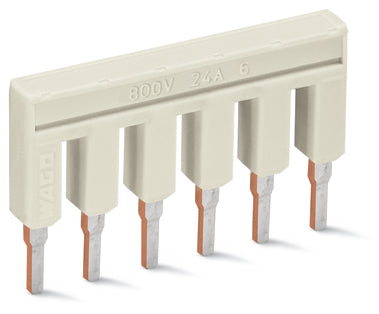 Wago TopJob S 6-Way Insulated Bridge Connector - 2002-406 [5 Pieces]