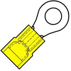 Insulated Ring Terminal M5 4.0-6.0mm² Nylon - 156480 [100 Pieces]