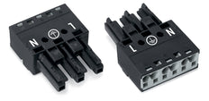 WAGO 770-203 WINSTA MIDI 3-Pole Female Connector Black - 770-203 [100 Pieces]