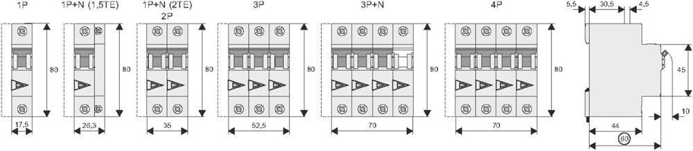 Eaton PLS6 40A Single Pole MCB C-Characteristic 6kA - 242685