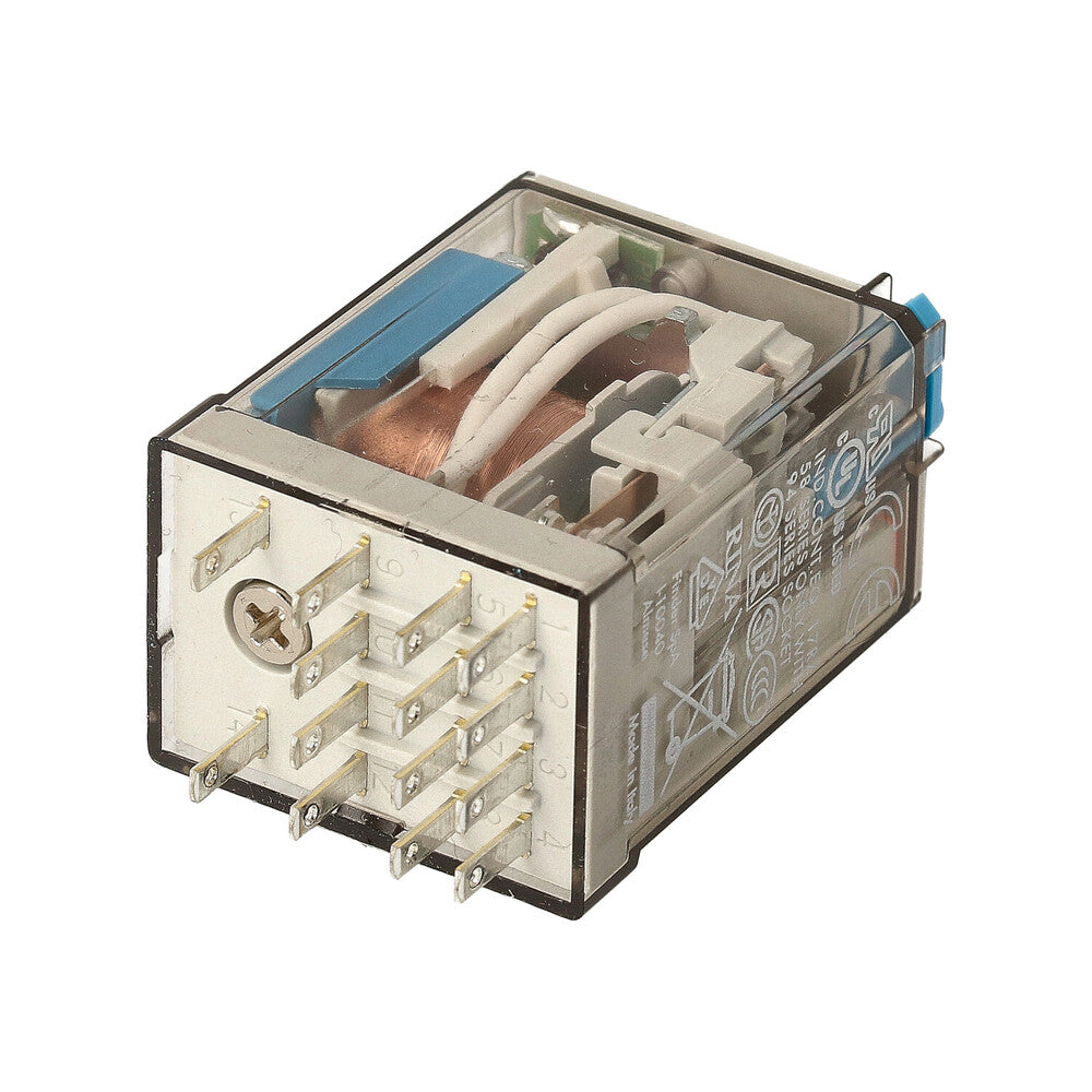 Finder 4CO Industrial Relay 7A 24VDC With Test LED - 55.34.9.024.0094