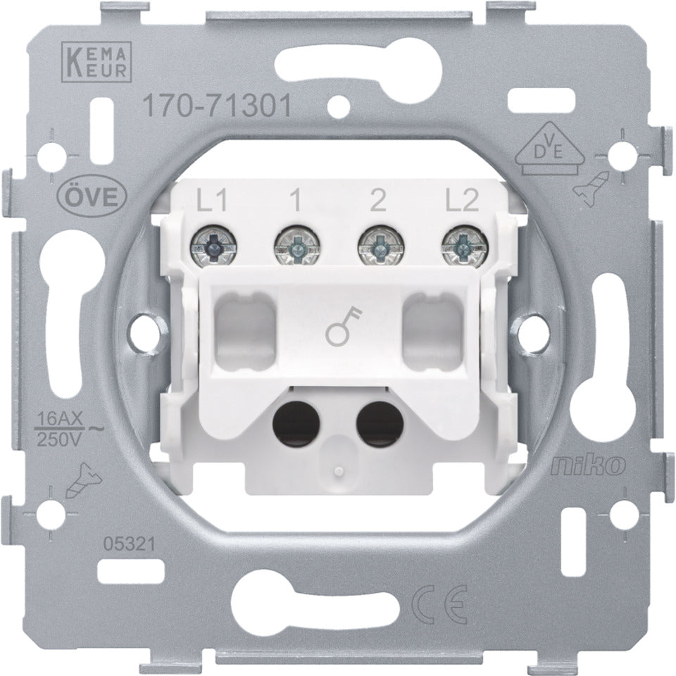 Niko 170-71301 Two-Pole Switch Base 16A 250V - 170-71301
