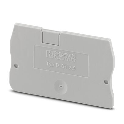 Phoenix Contact D-ST 2.5 Gray End Cover - 3030417 [10 Pieces]