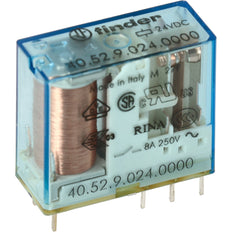 Finder 40.52 PCB Relay 2CO 8A 24VDC - 40.52.9.024.0000