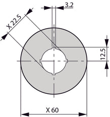 Emergency Stop Label 60mm Four Language Yellow - 216483