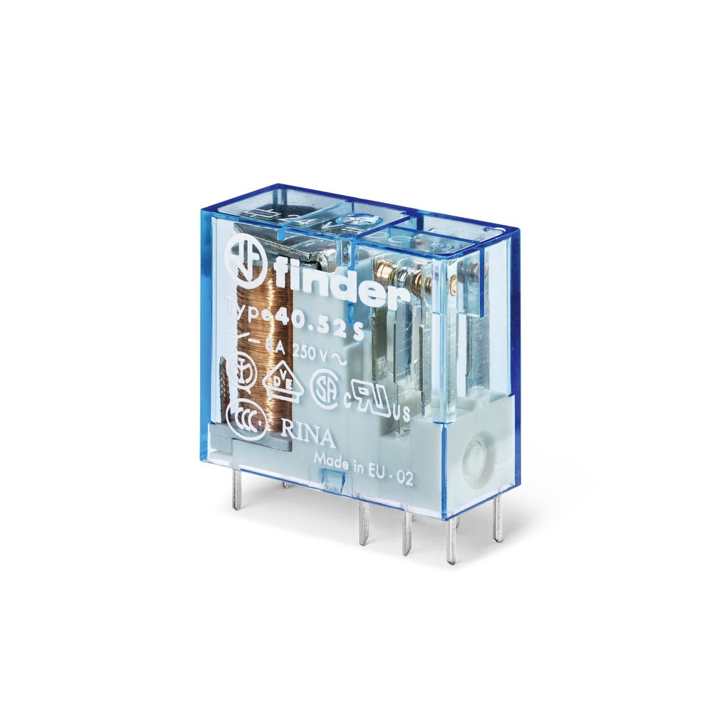 Finder 40.52 PCB Relay 24VDC 8A Dual CO AgNi - 40.52.7.024.0000