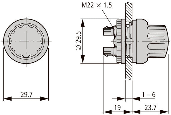 RMQ-Titan 3-Position Selector Switch With Rotary Head - 226838