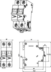 Eaton FAZ-B25/2 Industrial MCB 25A 2P B-Characteristic - 278736