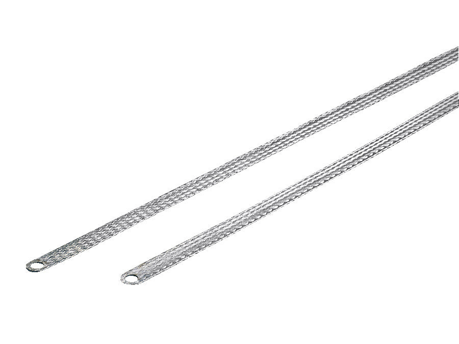 EMC Grounding Braid M8 25mm² 200mm Tinned Copper - 2412225 [10 Pieces]