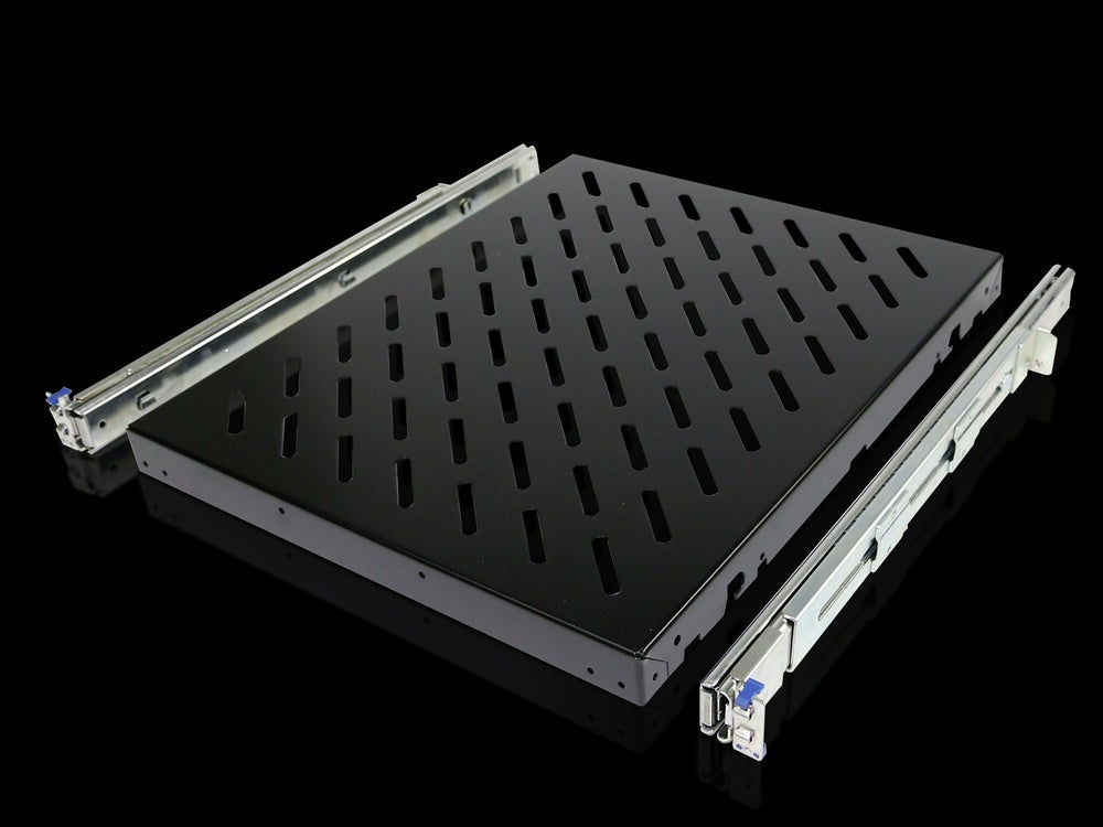 19in Rack Slides Rittal 19-Inch Sliding Shelf 50kg 400-600mm - 5501675 | Tameson.co.uk