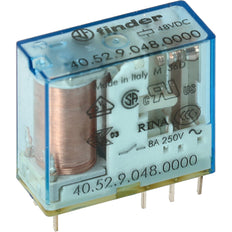 Finder 40.52 PCB Relay 48VDC 8A Dual CO AgNi - 40.52.9.048.0000