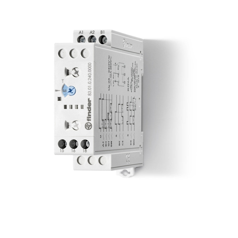 Finder 83 Series Multifunction Timer Relay 16A 24-240V - 83.01.0.240.0000
