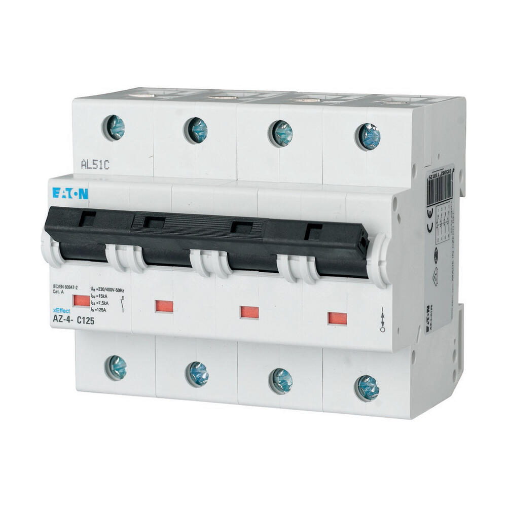 Eaton AZ-4-C125 4-Pole MCB Circuit Breaker 125A - 211812