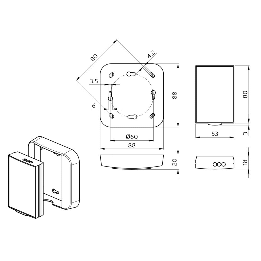 BEG IR Remote Control Extended Range Ceiling Mount - 92479