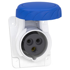 Schneider Electric PratiKa IP67 16A Angled Panel Socket - PKF16F723