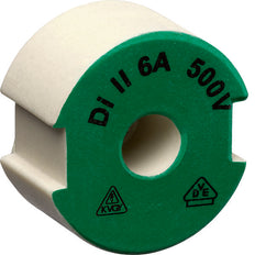 Ceramic E27 DII 6A Push In Fuse Screw 500V - LE27P06 [10 Pieces]