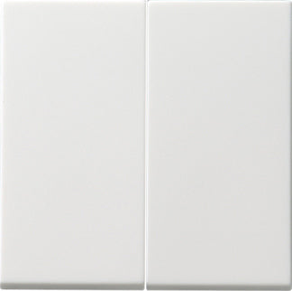 Gira System 55 2-Gang Push Button Rocker Switch Pure White - 091527